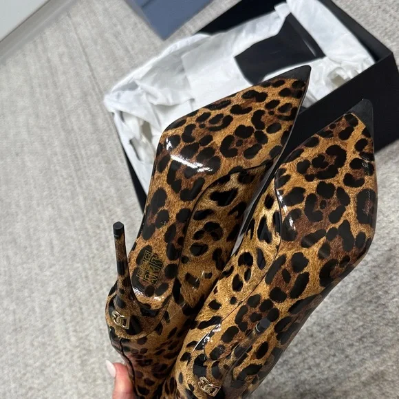 Dolce & Gabbana Leopard Print Heeled Boots - Picture 7 of 10